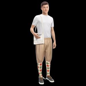 Roaring 20s Newsboy Costume - Messenger Kit for Adults Men's